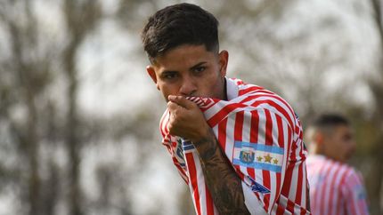 Así celebró Luis Pérez su primer gol en Los Andes. Así celebró Luis Pérez su primer gol en Los Andes.