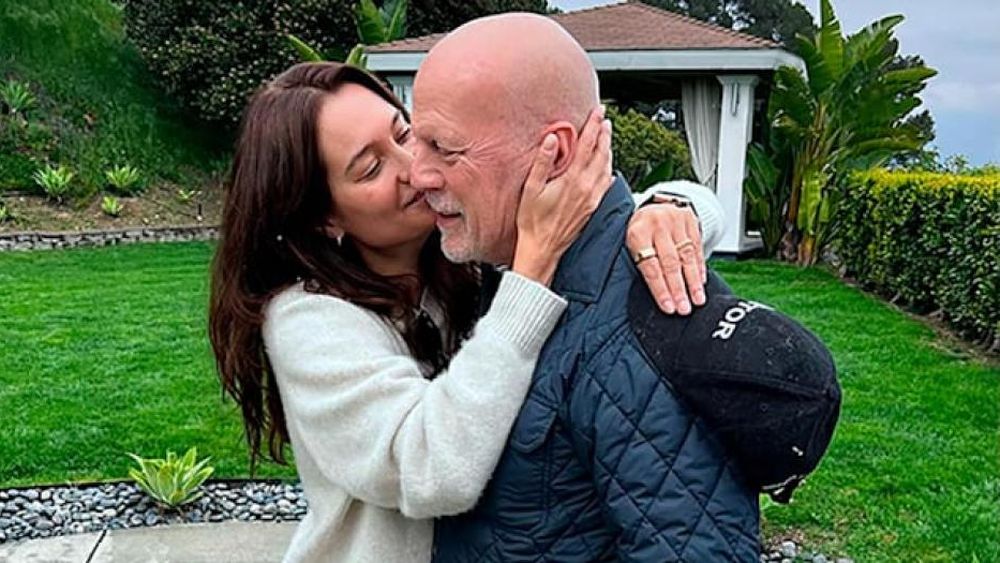 El actor y su esposa.