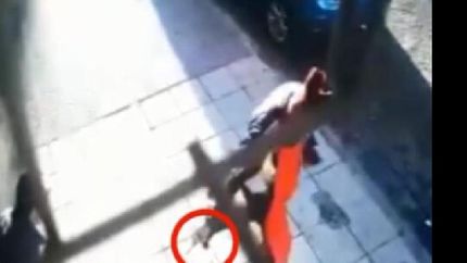 el hecho sucedió en la puerta del local ubicado en laprida al 500.