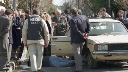 El dodge 1500 en el que viajaban Cicutín y Díaz.