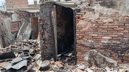 El incendio ocurrido en Parque Barón destruyó la casa casi por completo.