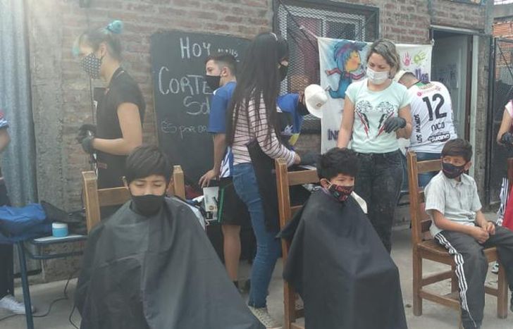 Los vecinos de Santa Catalina aprovecharon a renovar su look.