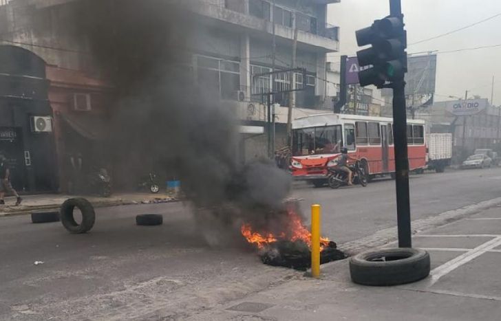 El corte es sobre la avenida Antártida Argentina.