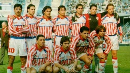 Desagastizábal en Los Andes el día que le ganó a Racing en Avellaneda.