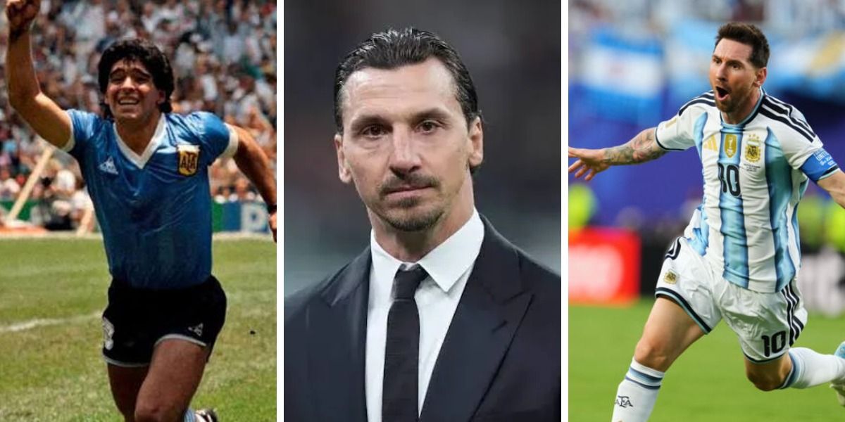 Zlatan Ibrahimovic, gran admirador de Diego Maradona y Lionel Messi.