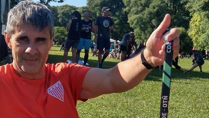 Gustavo Gerardi corre en Los Andes.