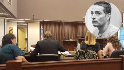 La madre de Anahí, el abogado Krizan, la fiscal Monti y su ayudante.