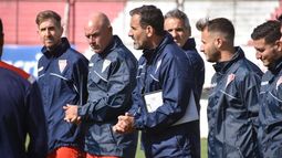 Franchini comandó su primera práctica en Lomas.