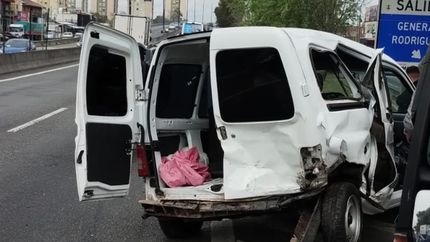 Diario La Unión | Así quedó la camioneta tras el choque.