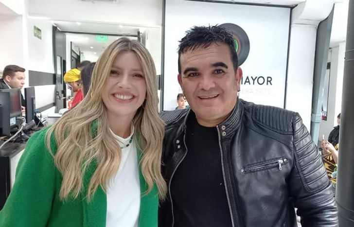 El Gera con Laurita Fernández.
