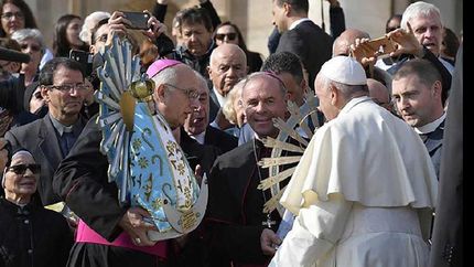 La imagen será recibida con honores por efectivos de fuerzas armadas y de seguridad y veteranos de guerra.