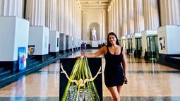 Artista de Lomas de Zamora lleva su arte a la mítica Facultad de Derecho de la UBA.