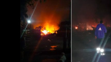 trabajaron dos dotaciones de bomberos de Claypole y del Cuartel Central de Adrogué.