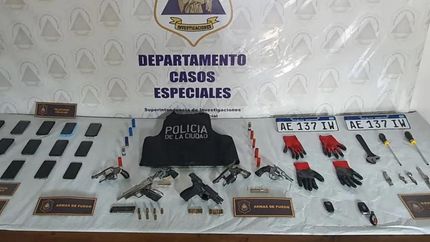 Elementos incautados en los allanamientos.
