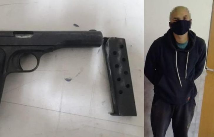 Fue detenido ayer en Villa Diamante.