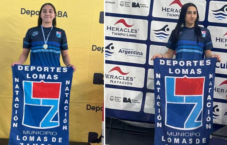 Carolina y Sofía se apoyan mutuamente para alcanzar sus objetivos en la natación.