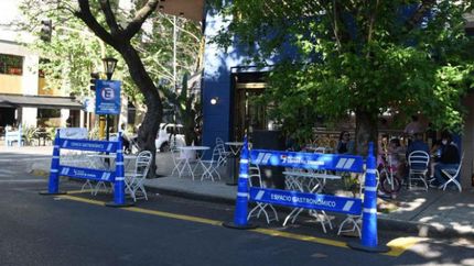 Los bares entre los sectores restringidos.