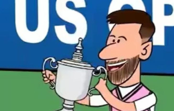 Messi animado.