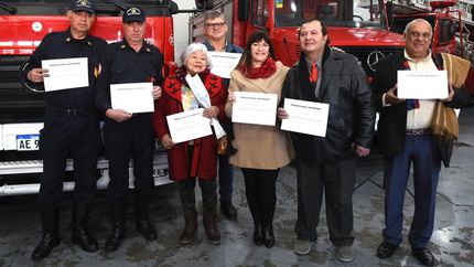 Los vecinos fueron reconocidos con el Premio Nazareno por su espíritu de amistad.