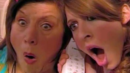 Henny junto a la actriz Florencia Bertotti en Floricienta.