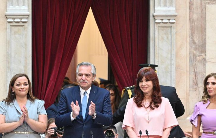 El presidente, en la apertura del año legislativo.