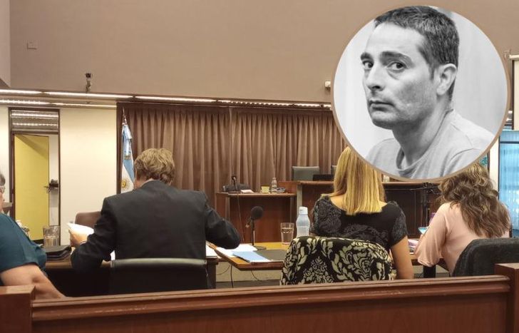 La madre de Anahí, el abogado Krizan, la fiscal Monti y su ayudante.