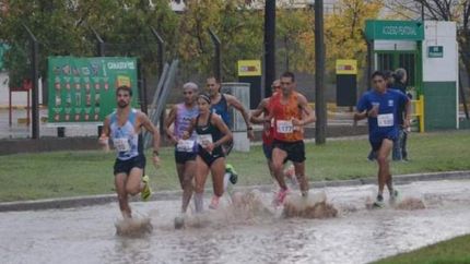 La Maratón se corrió bajo el agua en La Pampa.