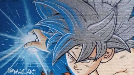 Otro mural de anime en Lomas, de la mano de Jonathan Almada.