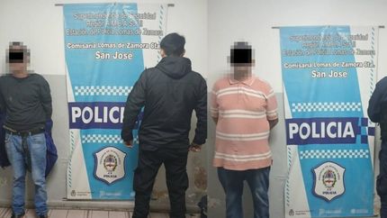 Los delincuentes detenidos.