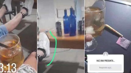 Algunas de las imágenes que indignaron a las víctimas.