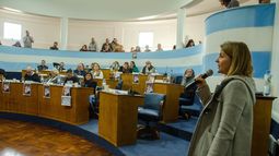El reconocimiento al Diario La Unión fue recibido por la jefa de Redacción, Bárbara Juri,&nbsp;