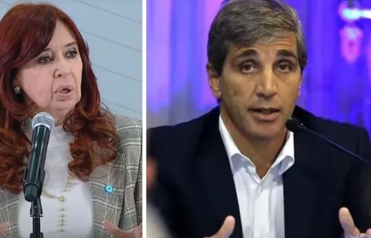 Cristina Kirchner destrozó a Luis Caputo.