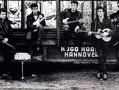 Los Beatles, en sus días de Hamburgo. Los Beatles, en sus días de Hamburgo.