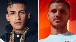 L-Gante y Mauro Icardi.