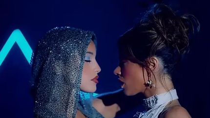 Emilia Mernes y Tini, juntas.
