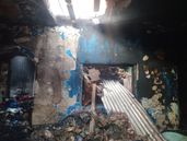 La vivienda quedó destruida. La vivienda quedó destruida.
