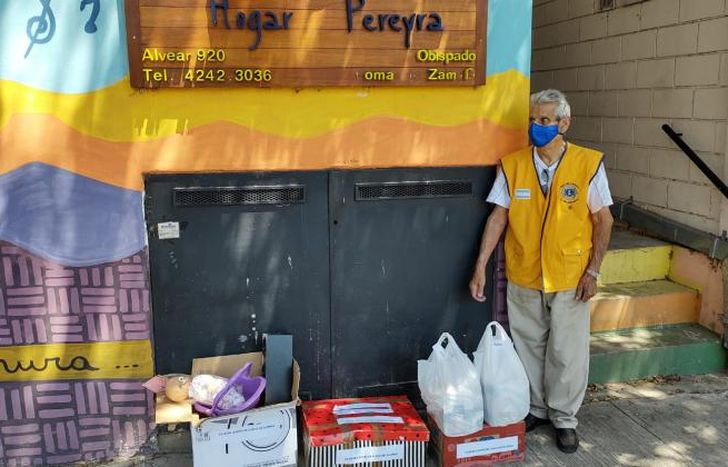 El Club de Leones y una nueva ayuda al Hogar Pereyra.