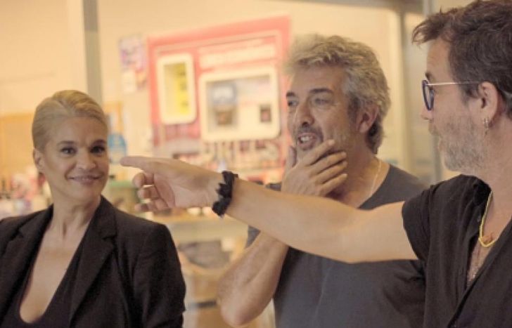 Ricardo Darín, Gastón Pauls y Leticia Brédice, en Nueve Auras.