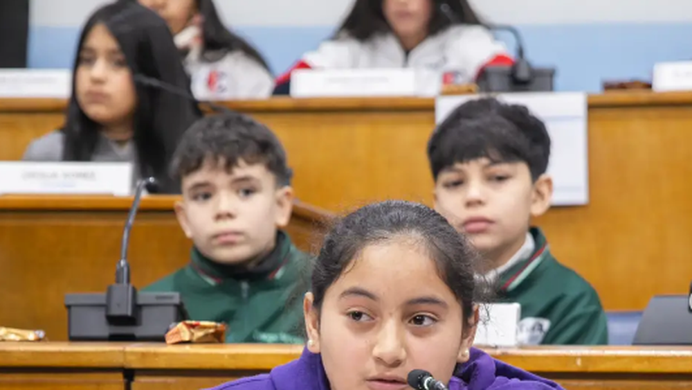 Los estudiantes debatieron en el Concejo sus propuestas para mejorar Lomas.