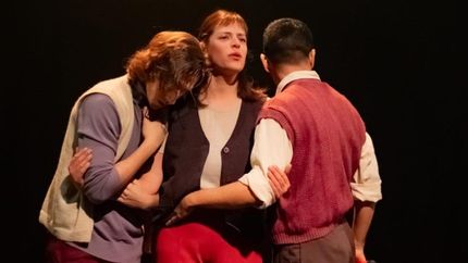 Una escena de la obra sobre Mercedes Sosa.