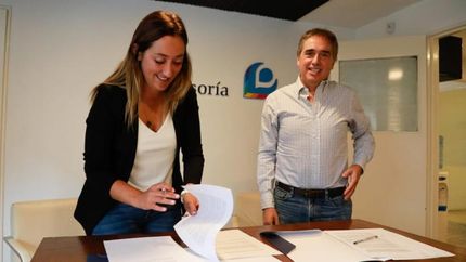 Lesci y Lorenzino firmaron el acuerdo.