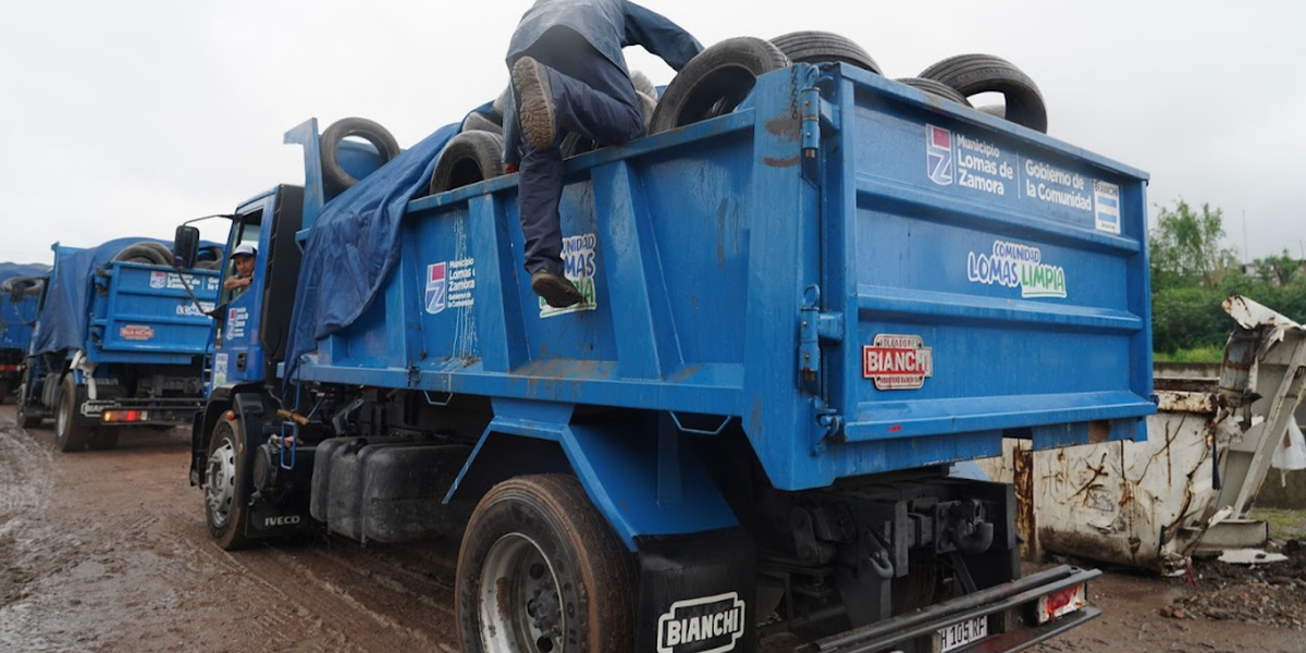 Lomas: recuperan 40 neumáticos por semana y los ingresan al circuito de reciclado.