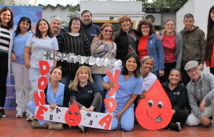 El equipo completo del Gandulfo, el Rotary, voluntarios y la comunidad que se animó a ayudar.