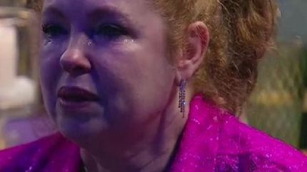 Andrea del Boca, emocionada. Andrea del Boca, emocionada.