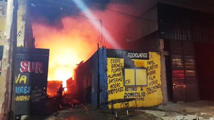 Las imágenes del incendio.