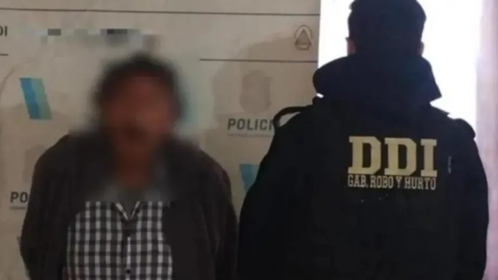 El presunto jubilado asesino al momento de su detención.