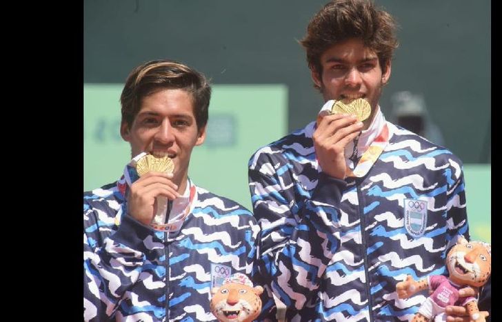 Los chicos se quedaron con el oro en dobles.