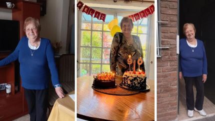 Con una sonrisa intacta y con las ganas de seguir adelante.