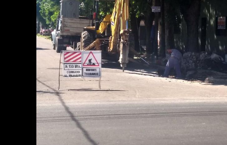 los últimos trabajos se desplegaron en la calle oliden y sus intersecciones con boquerón y posadas.