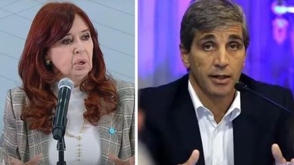 Cristina Kirchner destrozó a Luis Caputo.